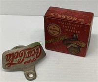Vintage Coca-Cola bottle opener stationary by