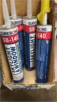 4 tubes of Surebond skylight and windows sealant
