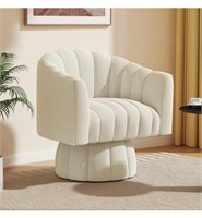 (1)Mid Century 360 Degree Swivel Cuddle Sofa Chair