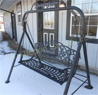 Metal porch swing