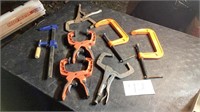 Misc clamps , pony C clamp, plastic clamps, 2