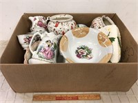MIXED PORCELAINS AND POTTERY