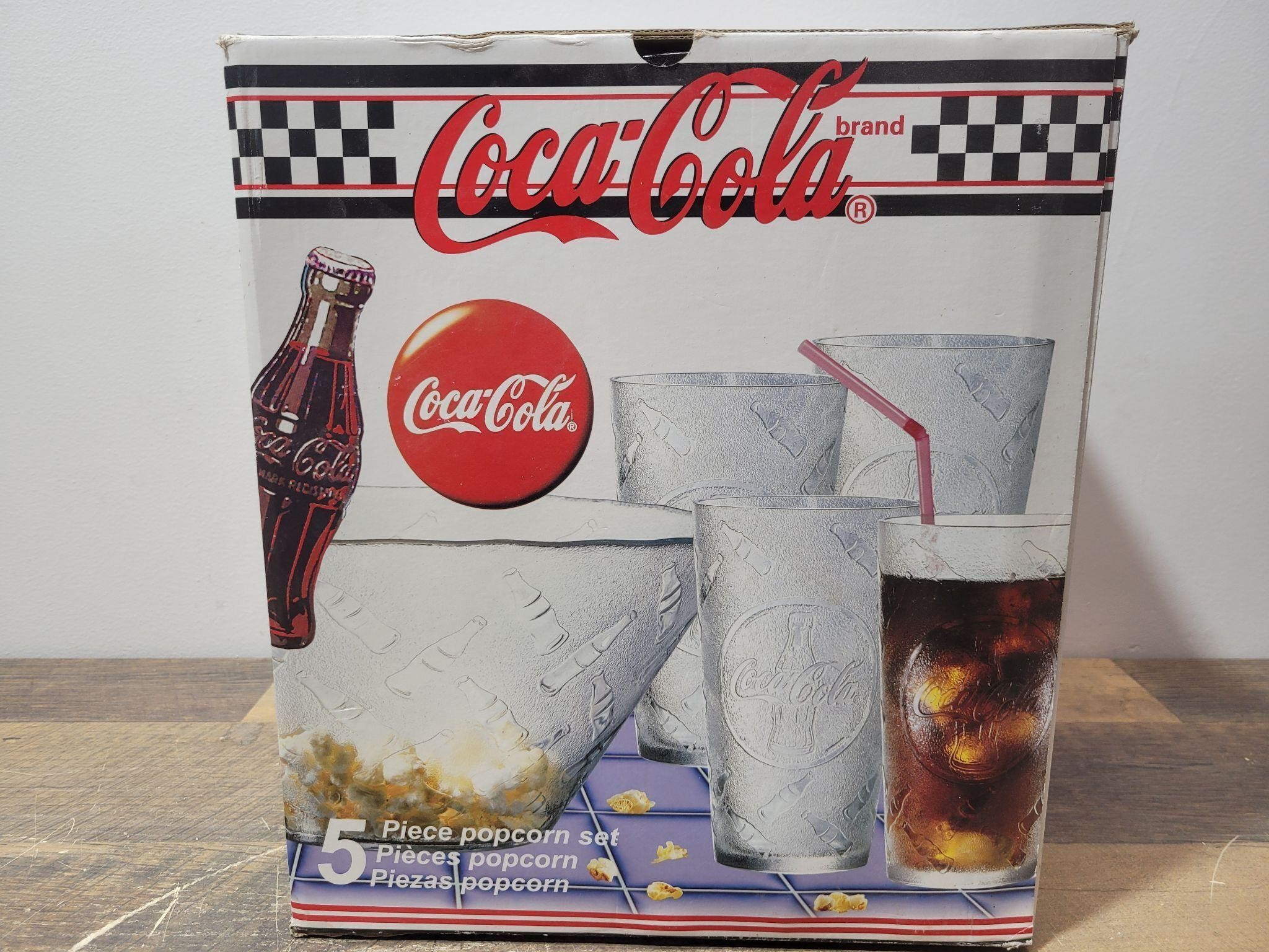 NOS Coca Cola 5 pc Popcorn Set