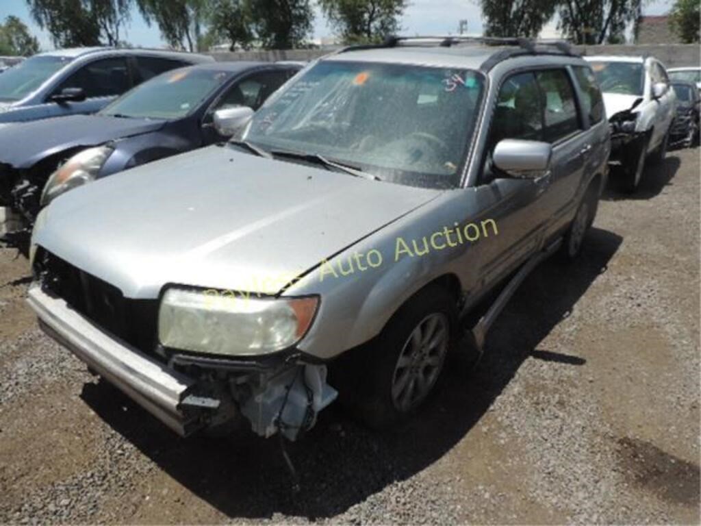 2007 Subaru Forester JF1SG65667H747334 Silver