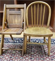 Lot or 2 Antique Children's Chairs