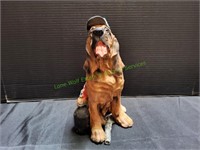 10" Confederate Hound Dog Figurine