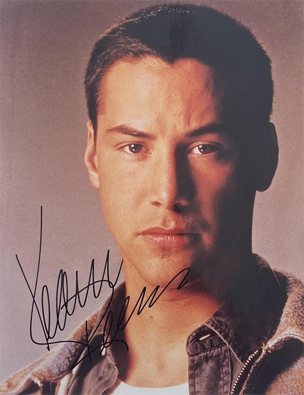 Speed Keanu Reeves signed movie photo