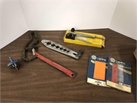 Pipe wrench, pipe threader, chain breaker and