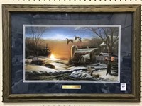 Framed Terry Redlin Print-Sharing Season 2