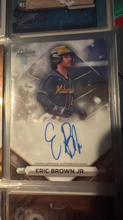 Bowman Sterling Eric Brown Jr. Topps Certified Aut