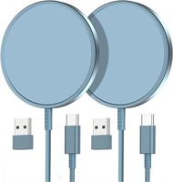 2 Pack Magnetic Wireless Charger for iPhone 15/15