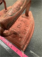 Lot of two Very old Red Sad irons