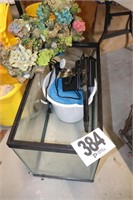 20 Gallon Fish Tank with Pump, Filter, Rock,