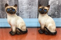 Vtg. ceramic cat figures