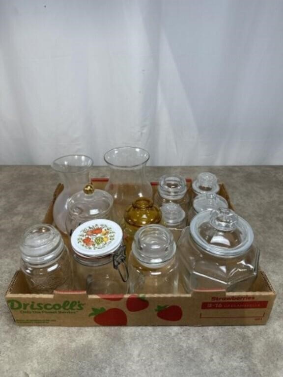 Clear Glass Jars and Vases