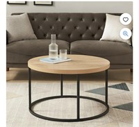 Censi Round Natural Oak Coffee Table for Living R