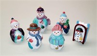 NCE Snowkins - Snowman Family Nativity Figures
