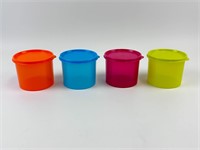 New Tupperware Colorful Mini 20 Oz Canisters