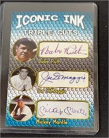 Iconic ink, Babe Ruth, Joe, DiMaggio, and Mickey