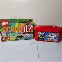 K'Nex 521pc Value Tub / Nick Scene-It DVD Game