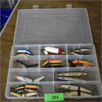 ASST. FISHING LURES IN PLANO TACKLE BOX