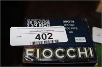 FIOCCHI- 28 GUAGE 2 3/4 IN.  26 SHELLS