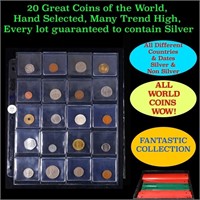 20 Great Coins of the World, hand selected, many t