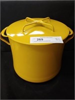 Dansk Yellow Enamel Pot