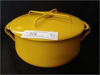 Dansk Yellow Enamel Pot