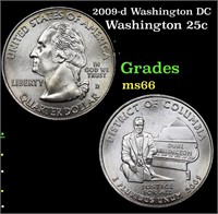 2009-d Washington DC Washington Quarter 25c Grades