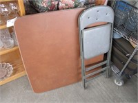 Card Table & Folding Chair