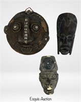 Papua New Guinea & African Tribal Masks Ensemble