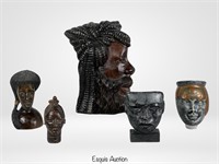 World Diverse Collection of Wood Carvings & Potter