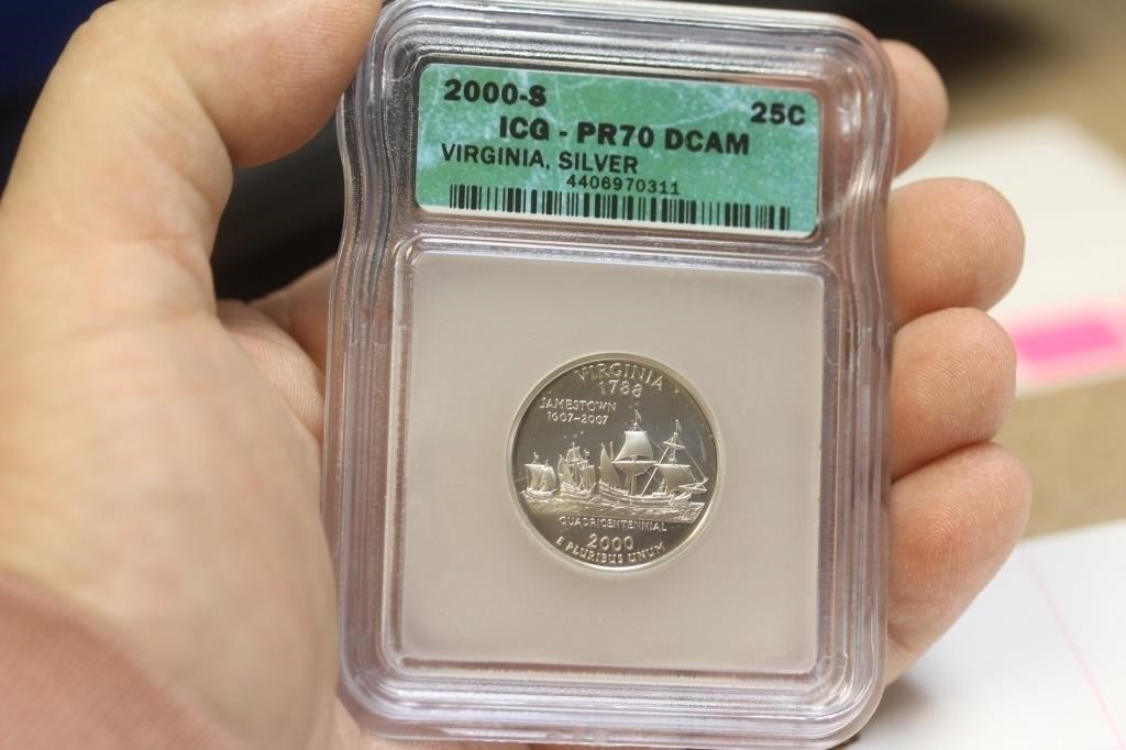 ICG Graded Slabbed Silver Quarter