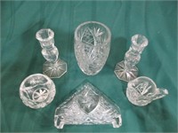 Pinwheel - 6"vase/cream&sugar/napkin holder/candle