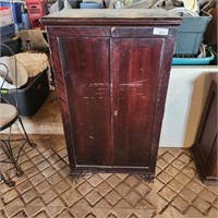 Vintage Wood Music Cabinet w/ 3 Piano Rolls