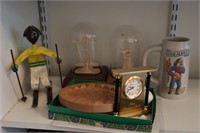 Beer Stein, Desk Clock, & Collectibles