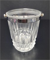 Glass Ice Bucket vtg