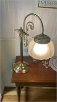 Heavy brass desk lamp
