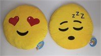 2 NEW 2 Emoji Pillows w/Tags