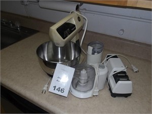 Various Cookware - Blender, Knife Sharpener