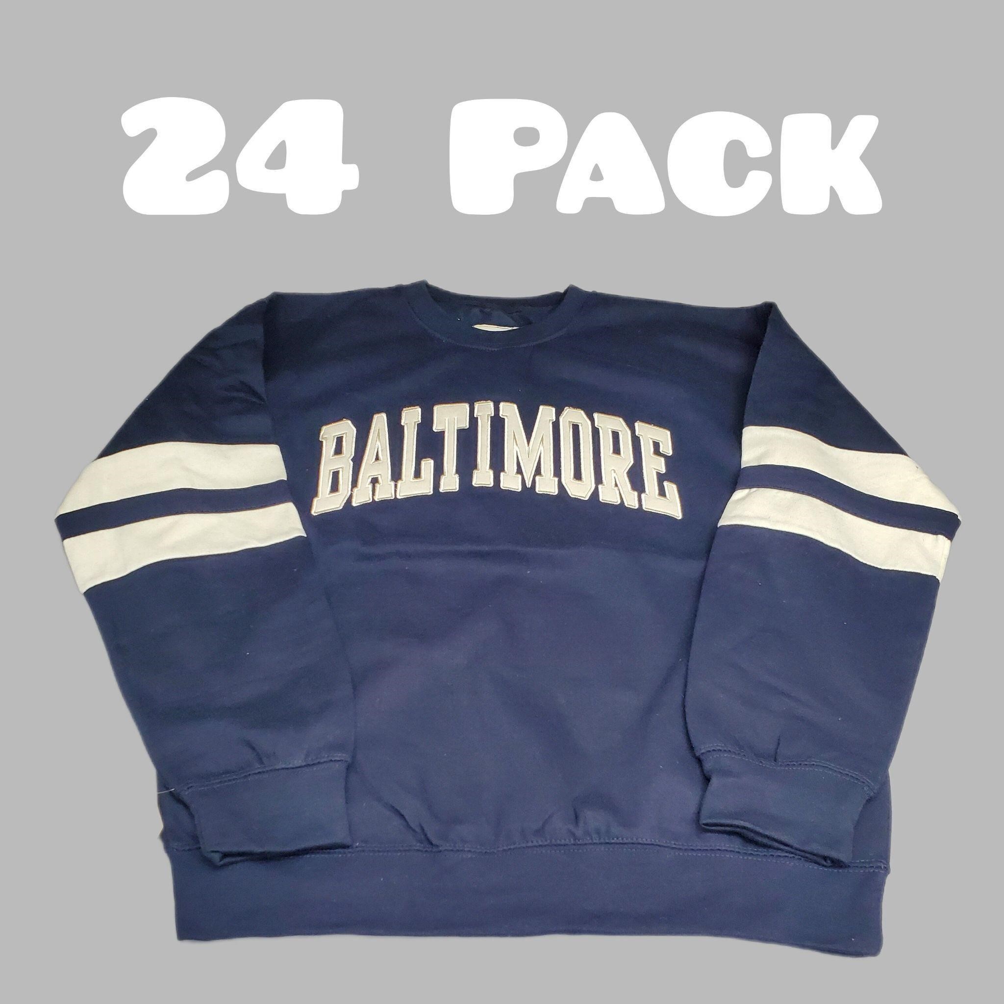 24-PK! SZ M Baltimore Sweatshirt NEW YORK POPULAR