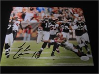 BROWNS JOSH CRIBBS SIGNED 8X10 PHOTO JSA COA