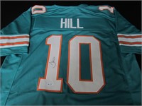 DOLPHINS TYREEK HILL SIGNED JERSEY FSG COA