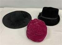 Three Vintage Hats