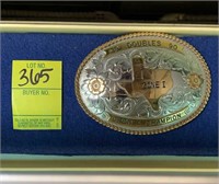 1990 German Silver Belt Buckle