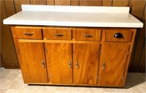 52" wooden cabinet