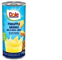 10-Pk Dole Pineapple Juice, 240ml