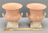 Pair Lenox Fine Porcelain Urns