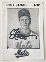 New York Mets Eric Hillman signed trading card